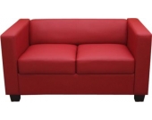 heute-wohnen 2er Sofa Couch Loungesofa Lille,Leder
