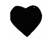 Teppich Soft Heart - Schwarz - Maße: 100 x 100 cm, Tom Tailor