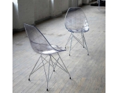 Stuhl aus Acrylglas Metall