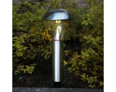 Dekorative LED-Solarleuchte Sarina edelstahl 36 cm